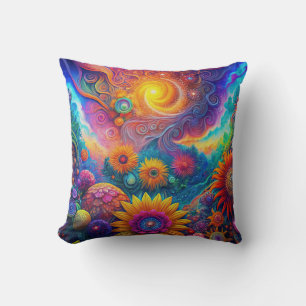 Hippie Art Throw Kissen