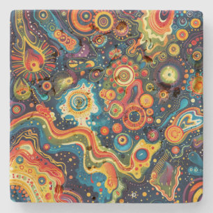 Hippie Art Untersetzer