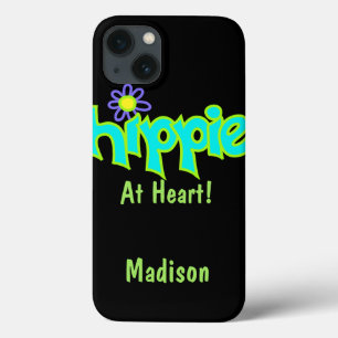 Hippie at Heart Turquoise Name Persönlich Case-Mate iPhone Hülle