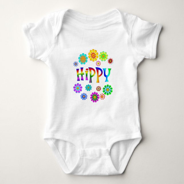 HIPPIE BABY STRAMPLER (Vorderseite)