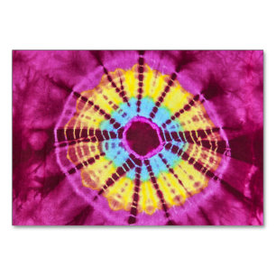 Hippie-Batik-Kreis Tischnummer