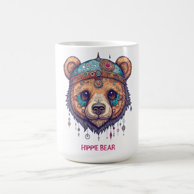 Hippie Bear I Kaffeetasse (Mittel)