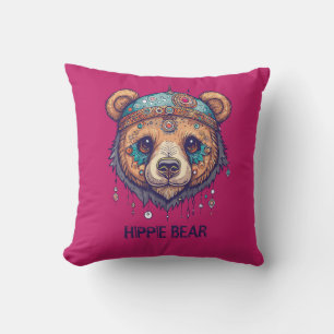Hippie Bear I Kissen