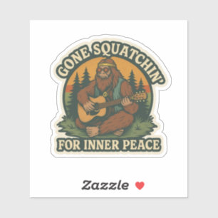 Hippie Bigfoot Aufkleber