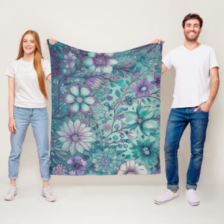 Hippie Blues Fleece Blanket