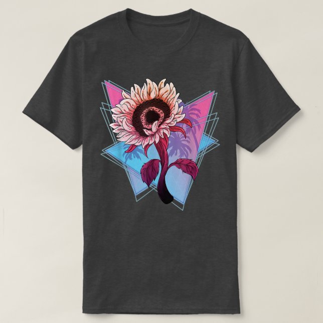 Hippie Blume 90er Vaporwave Gardener Sonnenschein T-Shirt (Design vorne)