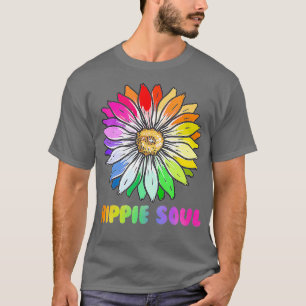 Hippie Blume Hippie Soul 70er 80er Blume LGBTQ T-Shirt