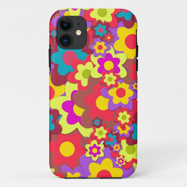 HIPPIE BLUME POWER MIRLY IPHONE FÄLLE Case-Mate iPhone HÜLLE (Rückseite)