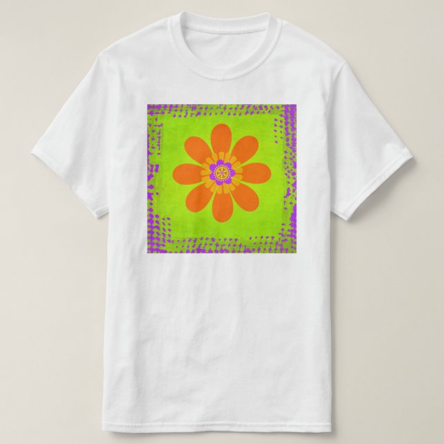 Hippie-Blume T-Shirt (Design vorne)