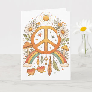 Hippie-Bohemian-Vibes-Leere-Art-Karte Karte
