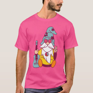 Hippie Bohemians kommen mit Gitarre und Hippie-Sou T-Shirt