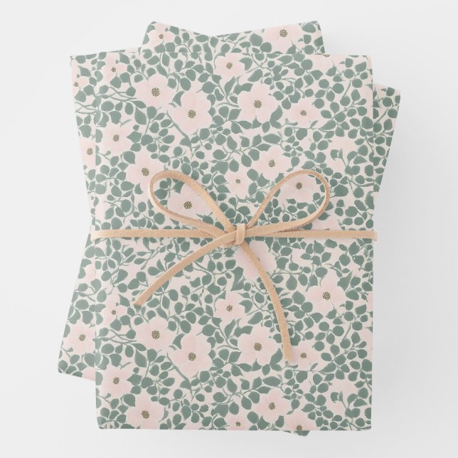 Hippie Boho Floral Geschenkpapier Set (Beispiel)