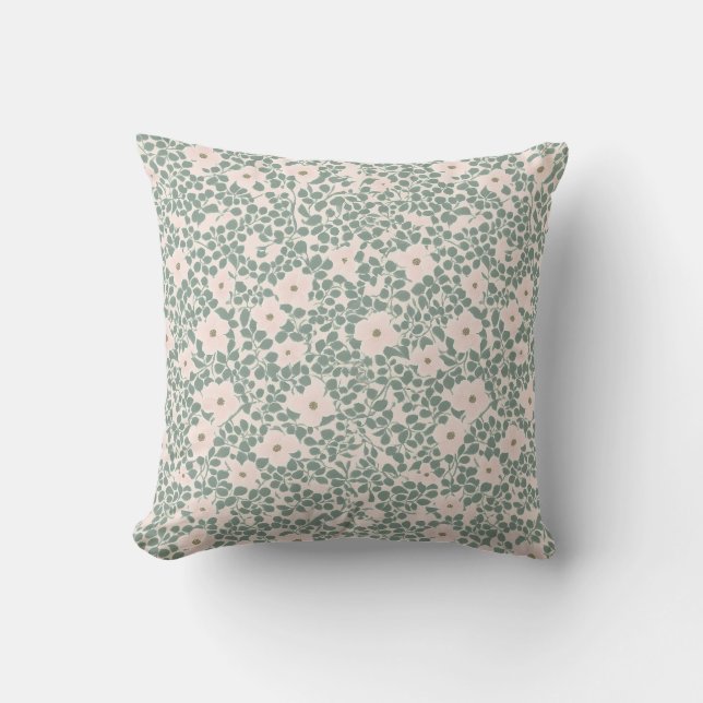 Hippie Boho Floral Kissen (Vorderseite)