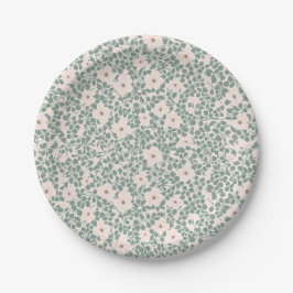 Hippie Boho Floral Pappteller
