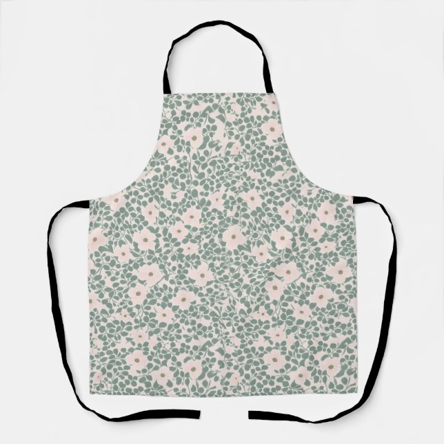 Hippie Boho Floral Schürze (Vorderseite)