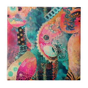 Hippie Boho Keramik Tile Fliese