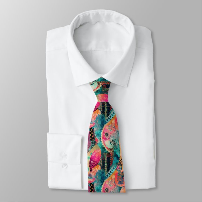 Hippie Boho Neck Tie Krawatte (Gebunden)