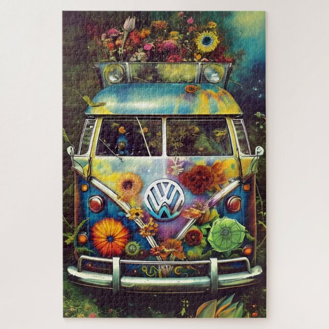 Hippie-Bus-Puzzle (Vertikal)