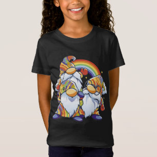 Hippie Cartoon Gnome Rainbow Nature T-Shirt