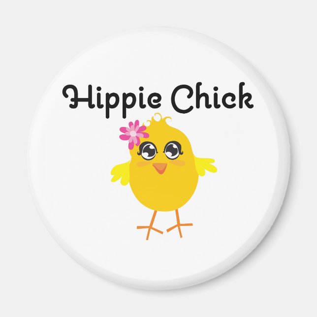 Hippie Chick 1 Magnet (Vorne)