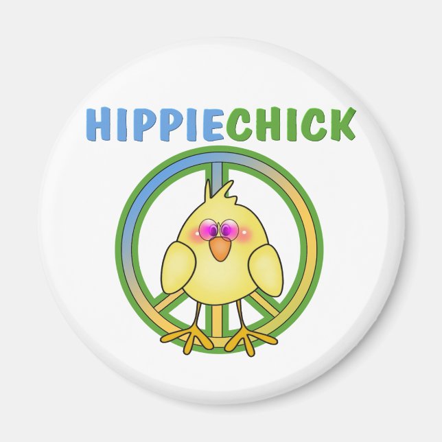 HIPPIE CHICK MAGNET (Vorne)