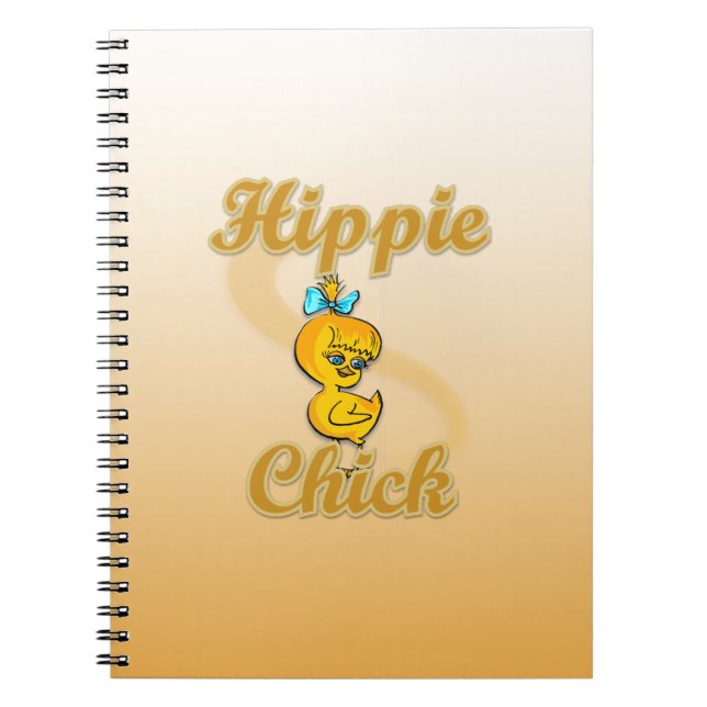 Hippie Chick Notizblock (Vorderseite)