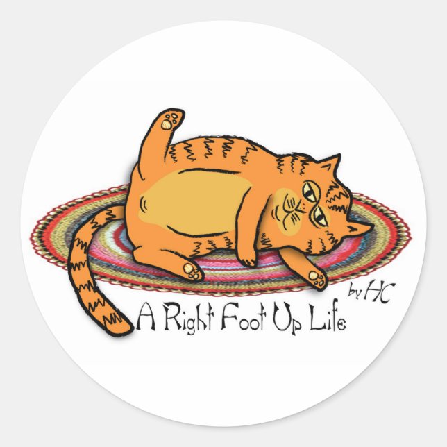 Hippie Chick Stickers (Vorderseite)