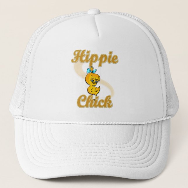 Hippie Chick Truckerkappe (Vorderseite)