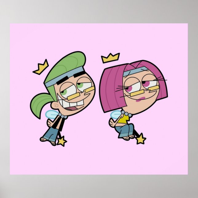 Hippie Cosmo und Wanda Poster (Vorne)