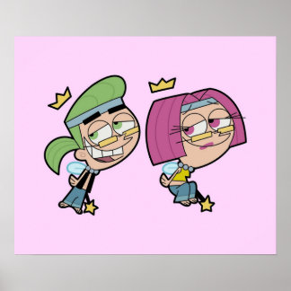 Hippie Cosmo und Wanda Poster