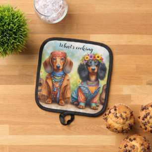 Hippie-Dackel Topflappen