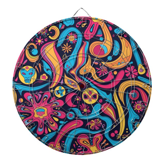 Hippie-Dartscheibe Dartscheibe (vorne)