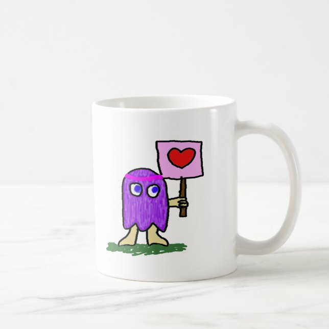 Hippie Dippy-Liebe Kaffeetasse (Rechts)