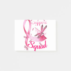Hippie Dragonfly Pink Ribbon Brustkrebs Post-it Klebezettel