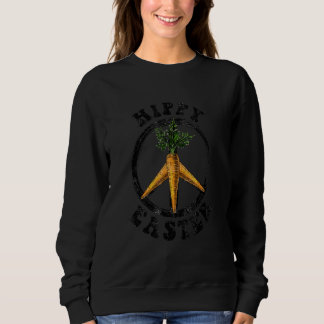 Hippie Easter Carrot  Men Women Kids Toddler Sweatshirt