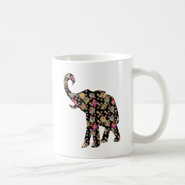 Hippie-Elefant Kaffeetasse (Rechts)