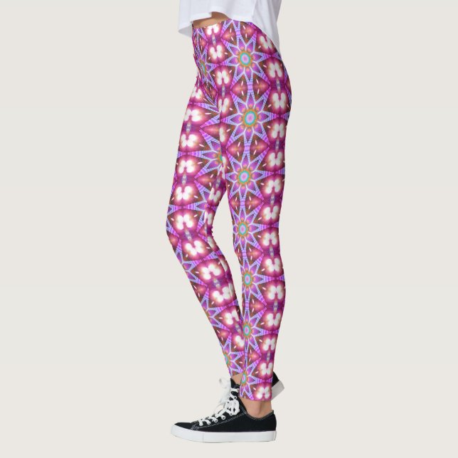 Hippie Énergie Mandala Leggings Psydefx (Gauche)