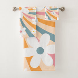 Hippie florale Super rétro couleur soleil margueri