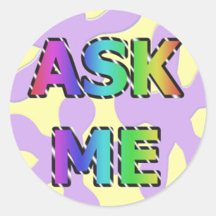 Hippie Fragte mir Sticker