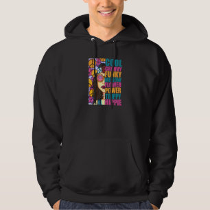 Hippie-Frau Groovy Chick Pop-Ästhetik 70er Retro  Hoodie
