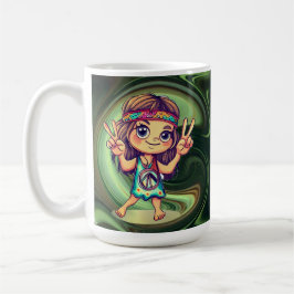 Hippie-Frieden Kaffeetasse