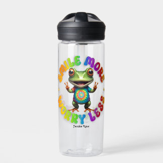 Hippie Frog Happy Positive Erscheinung Custom pers Trinkflasche