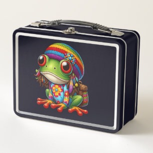 Hippie Frog Metall Brotdose