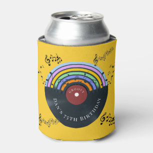 Hippie Geburtstag Coole Vintage Vinyl Schallplatte Dosenkühler