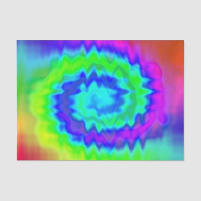 Hippie-Gefärbte Krawatte-Geschenkpapier 2 Seidenpapier (Vorderseite)