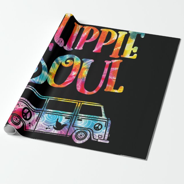 Hippie Gefärbte Krawatte Van Hippie Soul Geschenkpapier (Ungerollt)