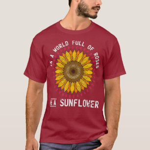Hippie Gelbe Blume Florist Rosen Natur T-Shirt