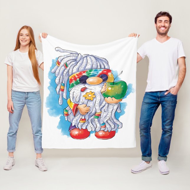 Hippie Gnome: Sharing ist Gekümmert Fleecedecke (Beispiel)