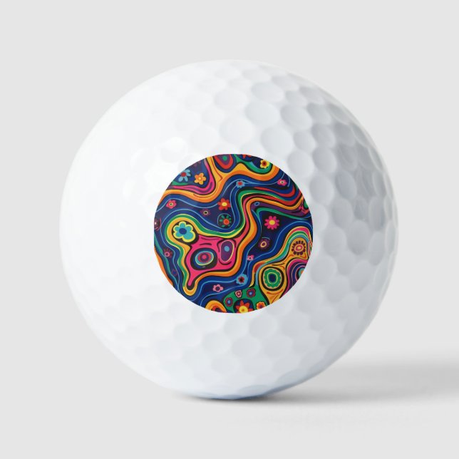 Hippie Golf Balls Golfball (Vorderseite)