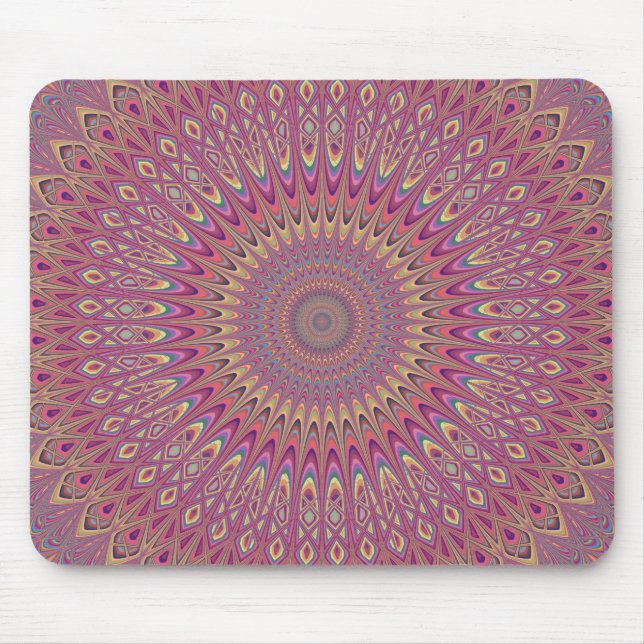 Hippie grid mandala mousepad (Vorne)